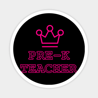 Pre-k Teacher pink Magnet